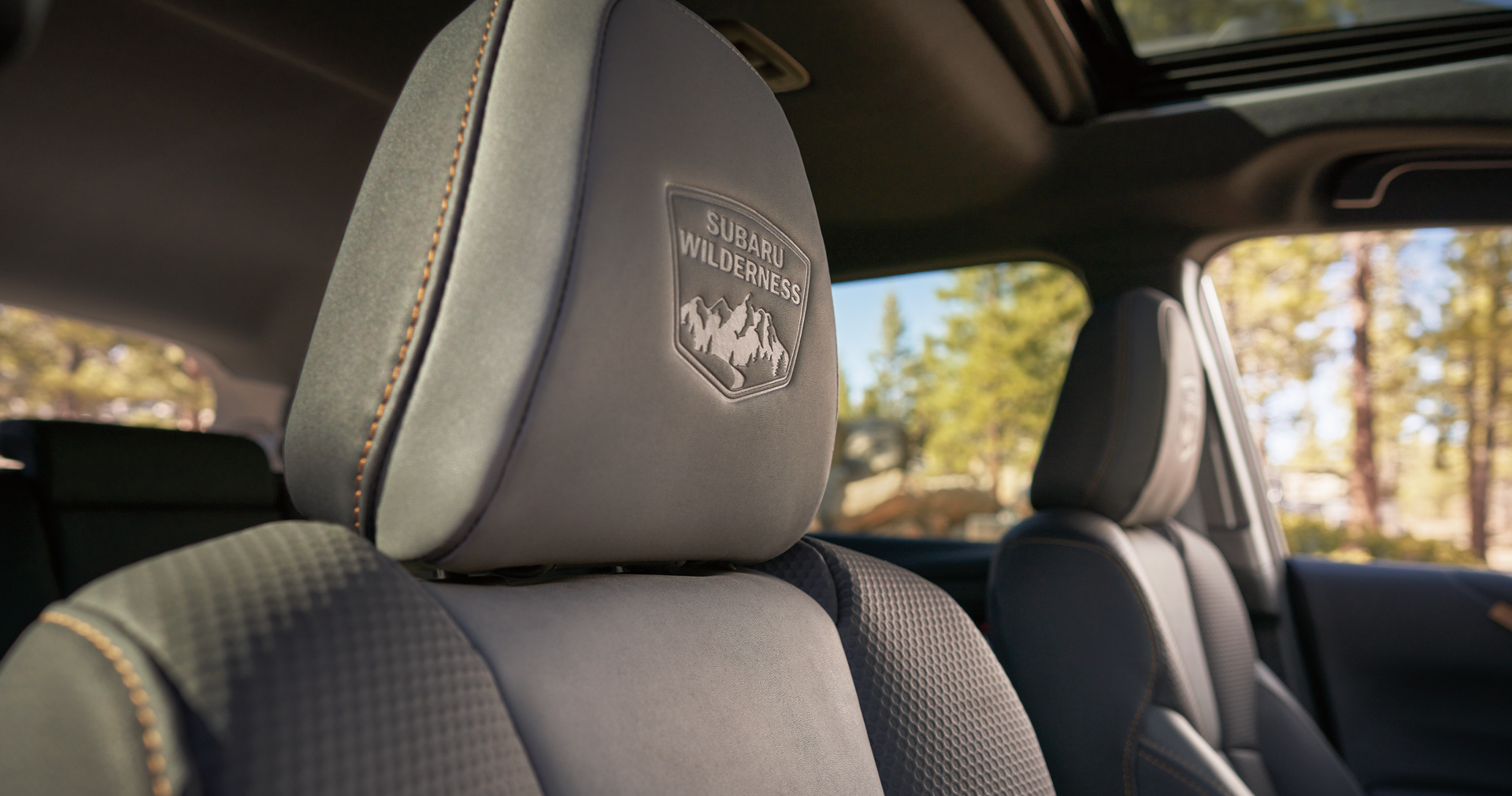 A close-up of the StarTex® water-repellent upholstery on the 2023 Outback Wilderness. | Subaru Superstore of Surprise in Surprise AZ