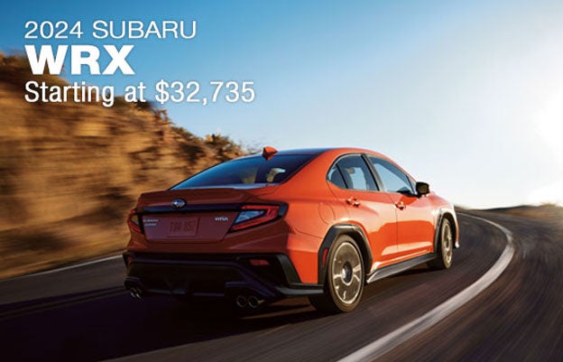 2024 WRX driving on desert highway | Subaru Superstore of Surprise in Surprise AZ