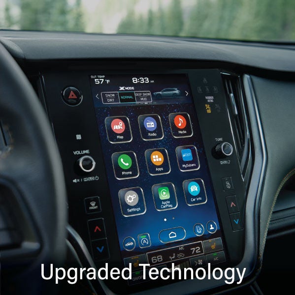 An 8-inch available touchscreen with the words “Ugraded Technology“. | Subaru Superstore of Surprise in Surprise AZ